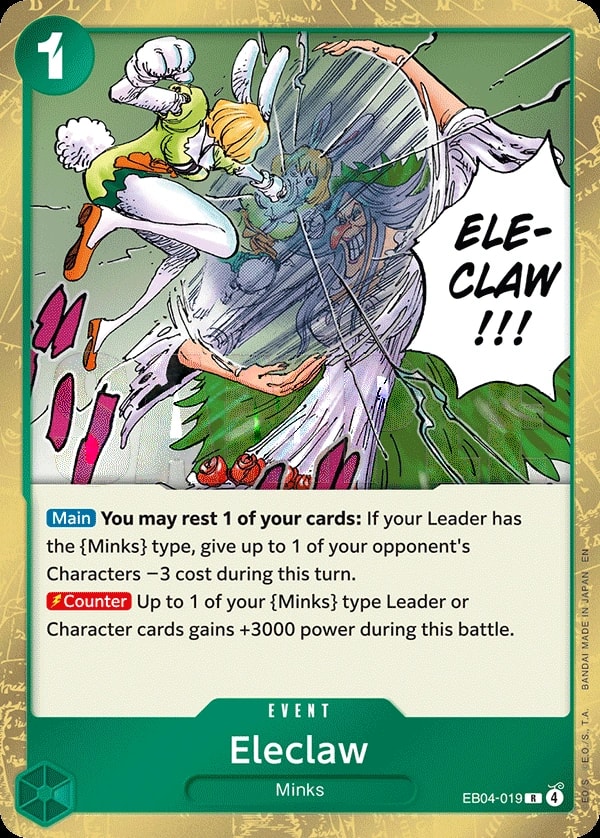 Eleclaw (EB04-019) — Rare One Piece card