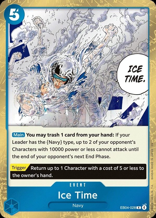 Ice Time (EB04-028) — Rare One Piece card