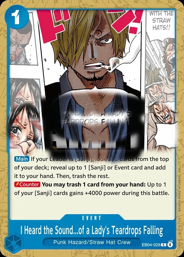 I Heard the Sound...of a Lady's Teardrops Falling (EB04-029) — Uncommon One Piece card