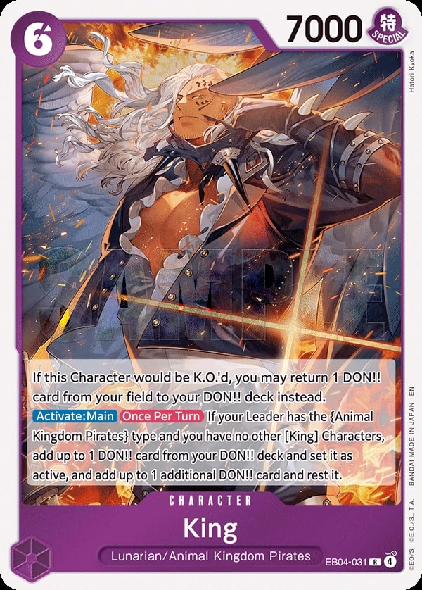 King (EB04-031) — Rare One Piece card