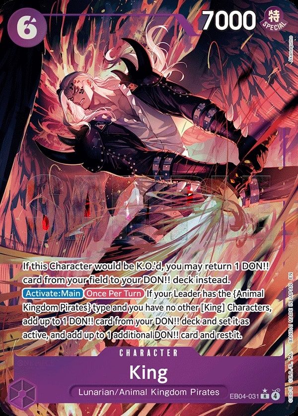 King (031) (Alternate Art) One Piece card