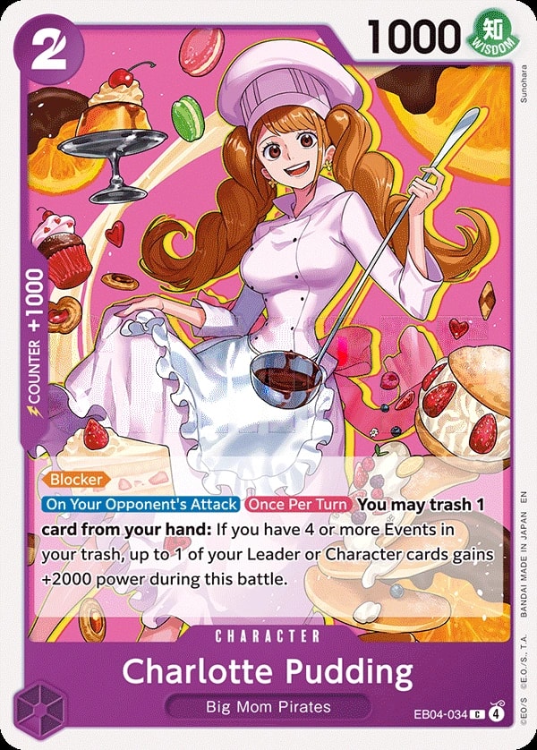 Charlotte Pudding (EB04-034) — Common One Piece card
