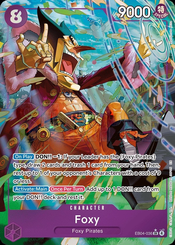Foxy (036) (Alternate Art) One Piece card