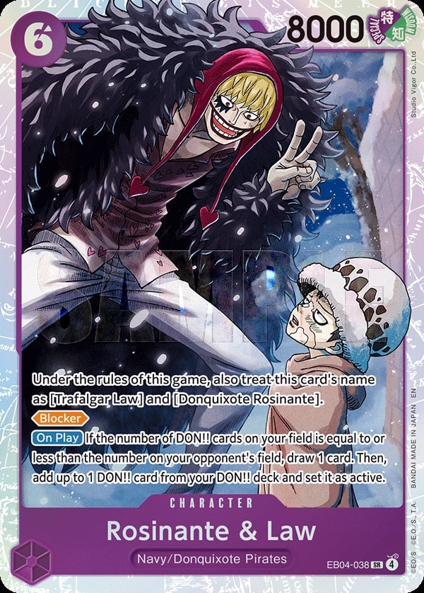 Rosinante & Law EB04-038 One Piece card