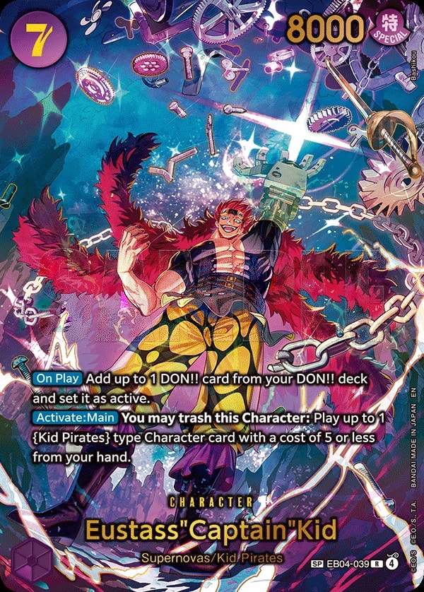 Eustass"Captain"Kid - EB04-039 (039) (SP) One Piece card