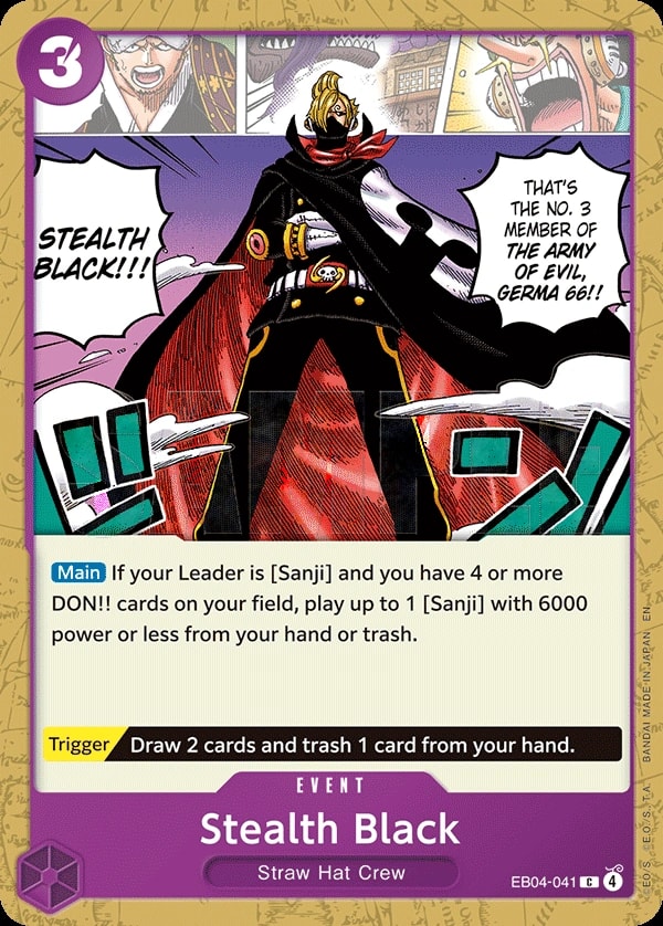 Stealth Black (EB04-041) — Common One Piece card