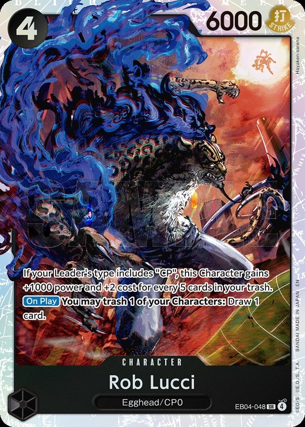Rob Lucci EB04-048 One Piece card