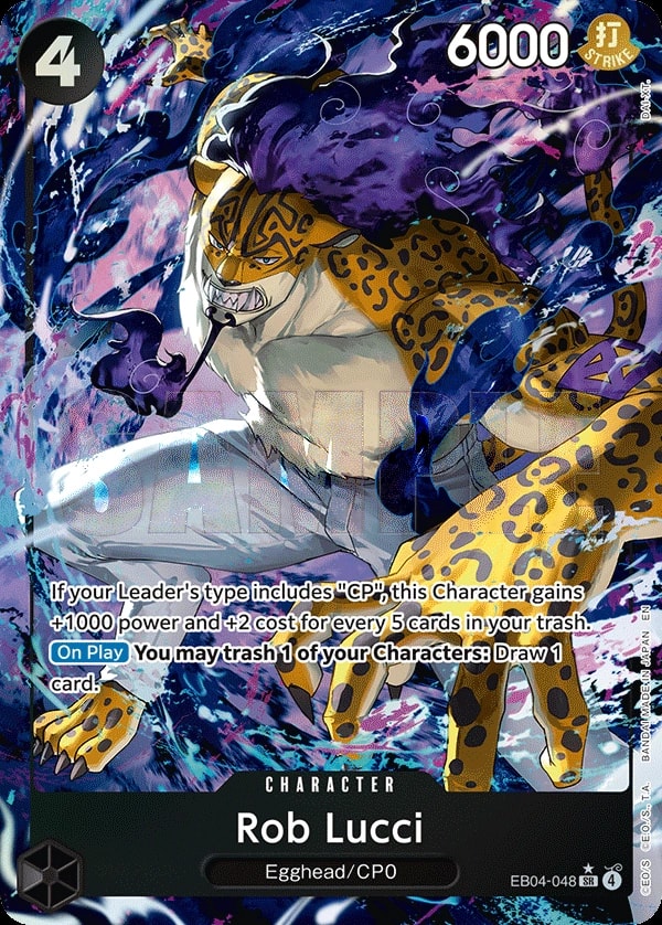 Rob Lucci (048) (Alternate Art) One Piece card