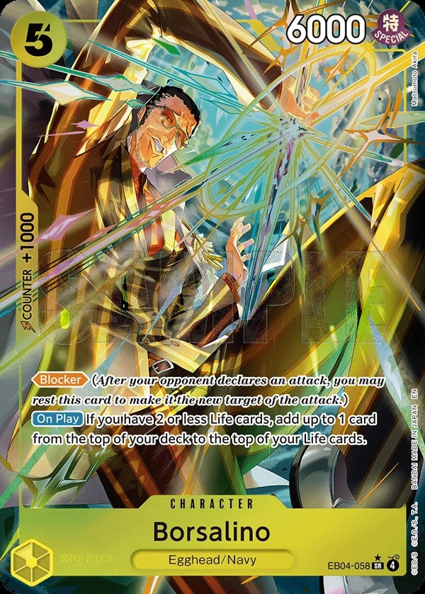 Borsalino (058) (Alternate Art) One Piece card
