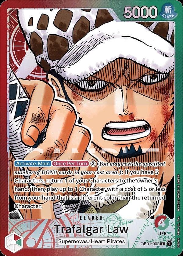 Trafalgar Law (002) (Parallel) One Piece card