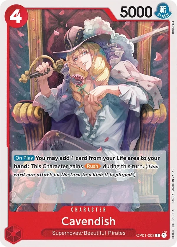 Cavendish (OP01-008) — Common One Piece card