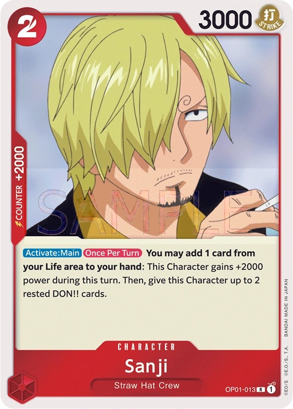 Sanji (OP01-013) — Rare One Piece card