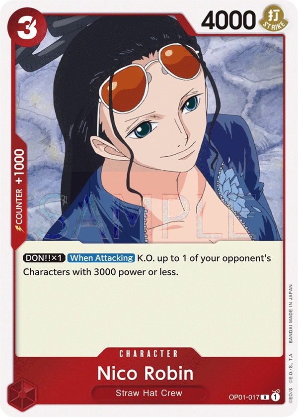 Nico Robin (OP01-017) — Rare One Piece card