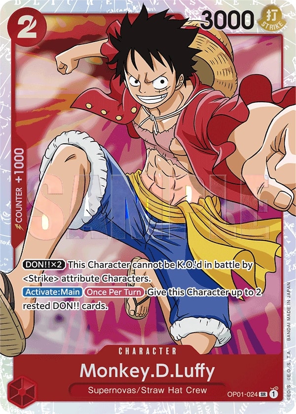 Monkey.D.Luffy (024) One Piece card