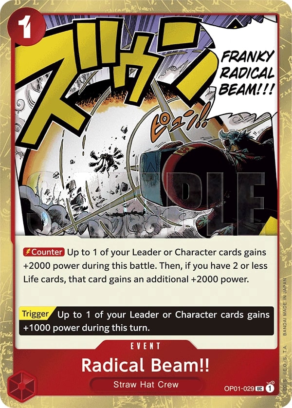 Radical Beam!! (029) (Jolly Roger Foil) One Piece card