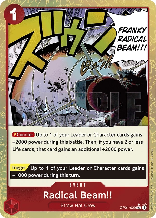 Radical Beam!! (029) (Textured Foil) One Piece card
