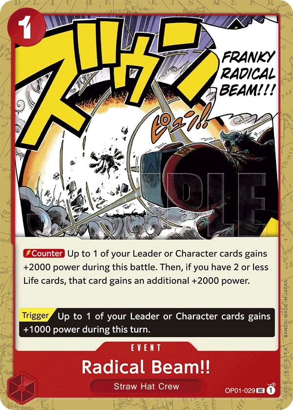Radical Beam!! (029) One Piece card