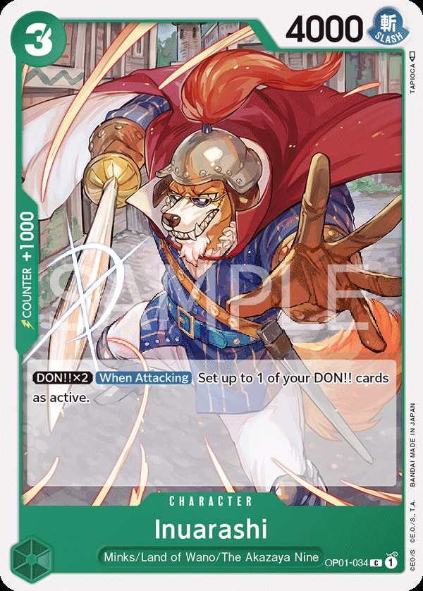 Inuarashi (OP01-034) — Common One Piece card