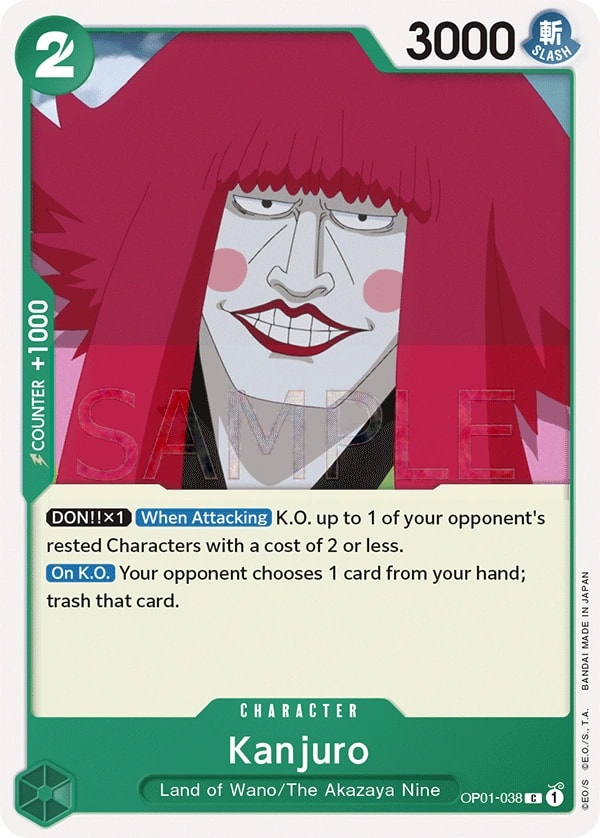 Kanjuro (OP01-038) — Common One Piece card