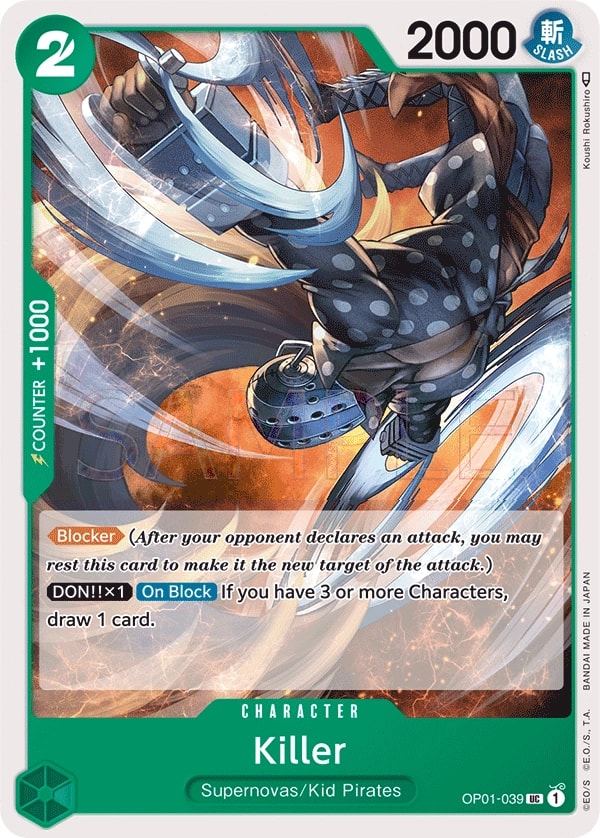 Killer (OP01-039) — Uncommon One Piece card