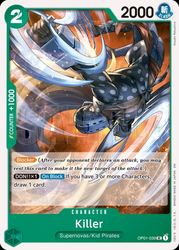 Killer (039) (Reprint) One Piece card