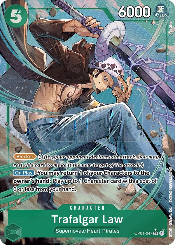 Trafalgar Law (047) (OP01-047) One Piece card