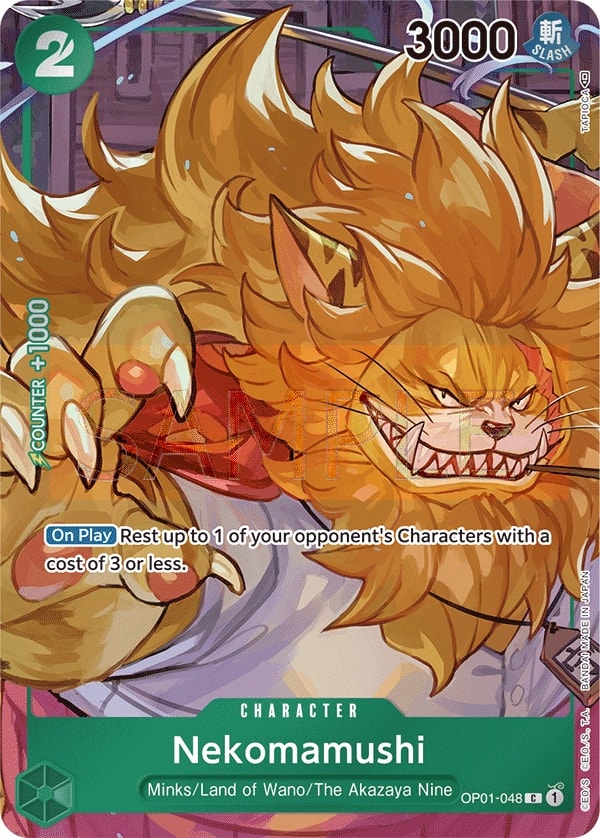 Nekomamushi (048) (Box Topper) One Piece card