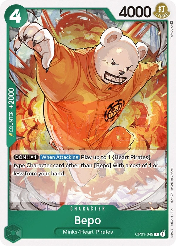 Bepo (OP01-049) — Rare One Piece card