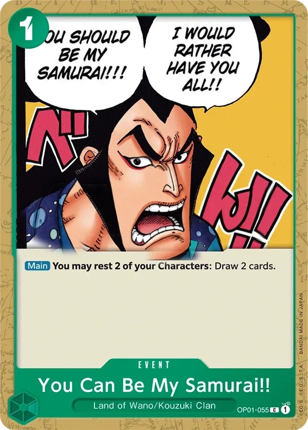 You Can Be My Samurai!! (OP01-055) — Common One Piece card