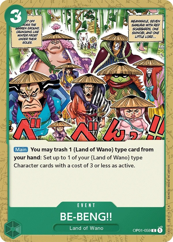 BE-BENG!! (OP01-059) — Common One Piece card