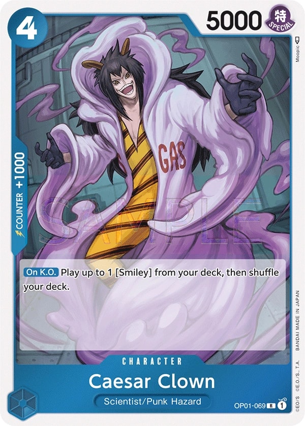 Caesar Clown (OP01-069) — Rare One Piece card