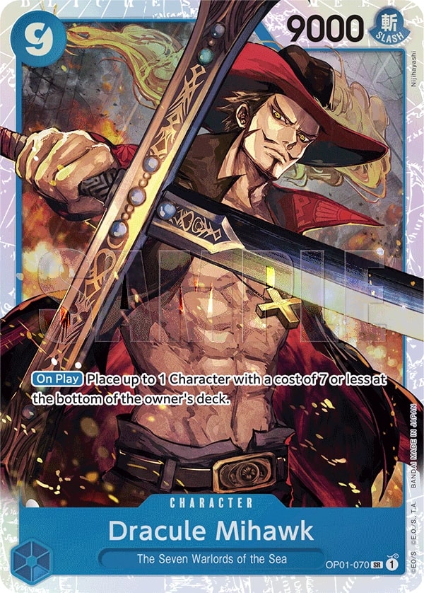 Dracule Mihawk (070) (OP01-070) One Piece card