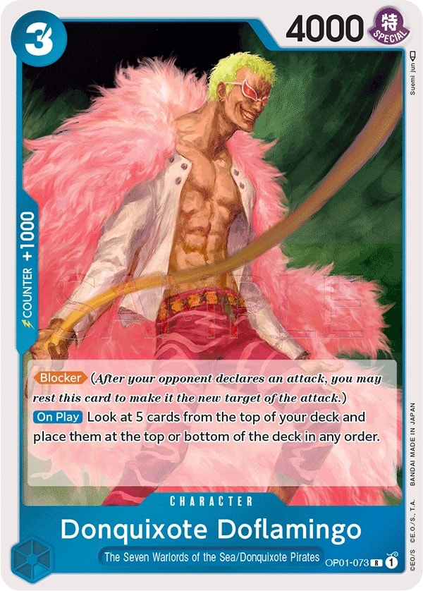 Donquixote Doflamingo (OP01-073) — Rare One Piece card