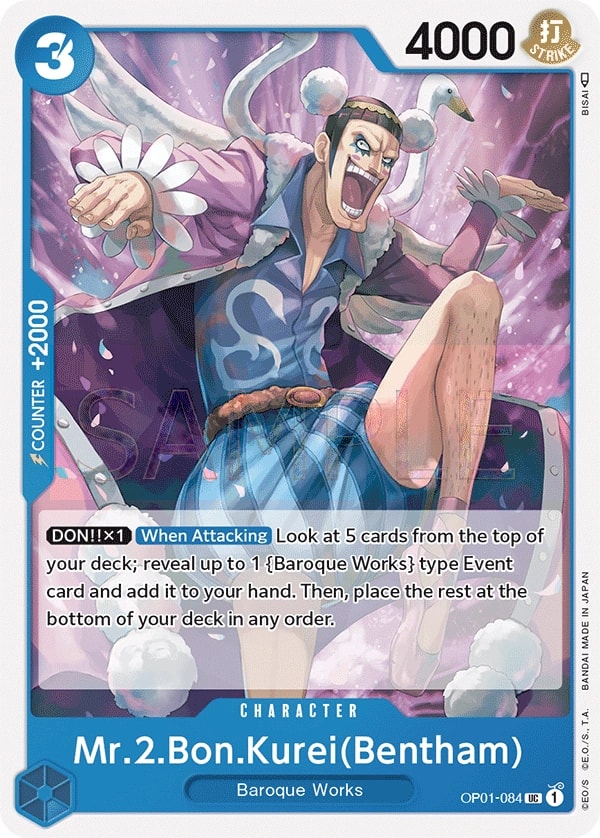 Mr.2.Bon.Kurei (OP01-084) — Uncommon One Piece card