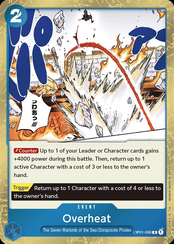 Overheat (OP01-086) — Rare One Piece card