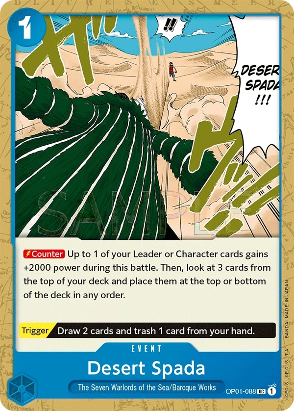 Desert Spada (OP01-088) — Uncommon One Piece card