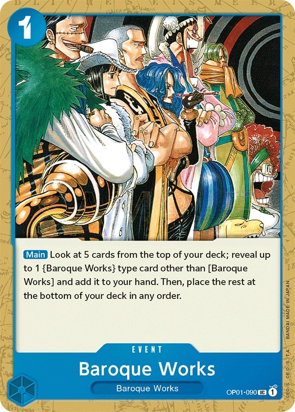 Baroque Works (OP01-090) — Uncommon One Piece card