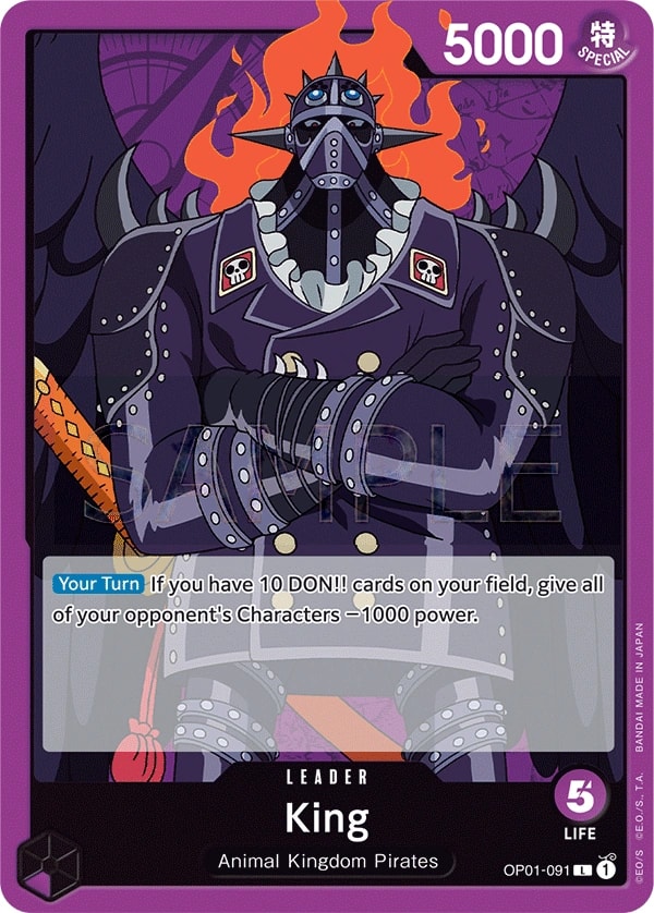 King OP01-091 One Piece leader card
