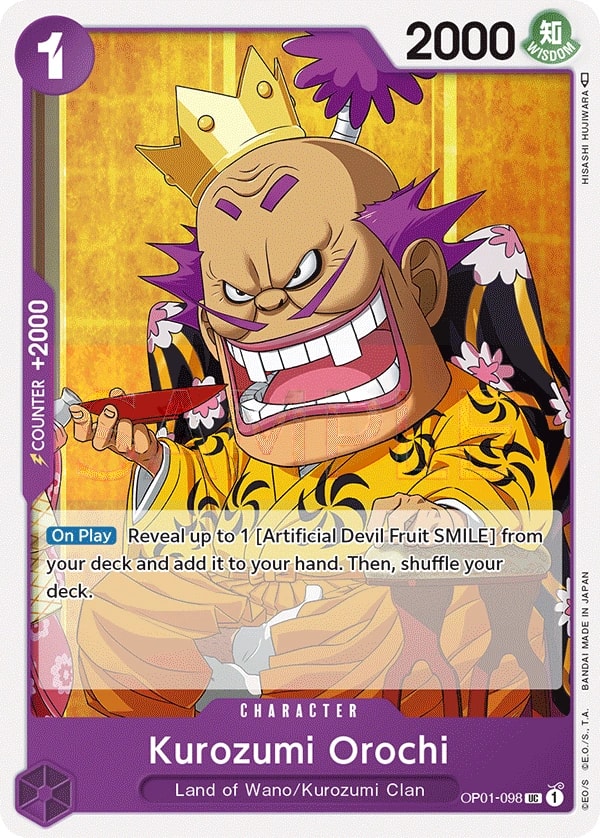 Kurozumi Orochi (OP01-098) — Uncommon One Piece card