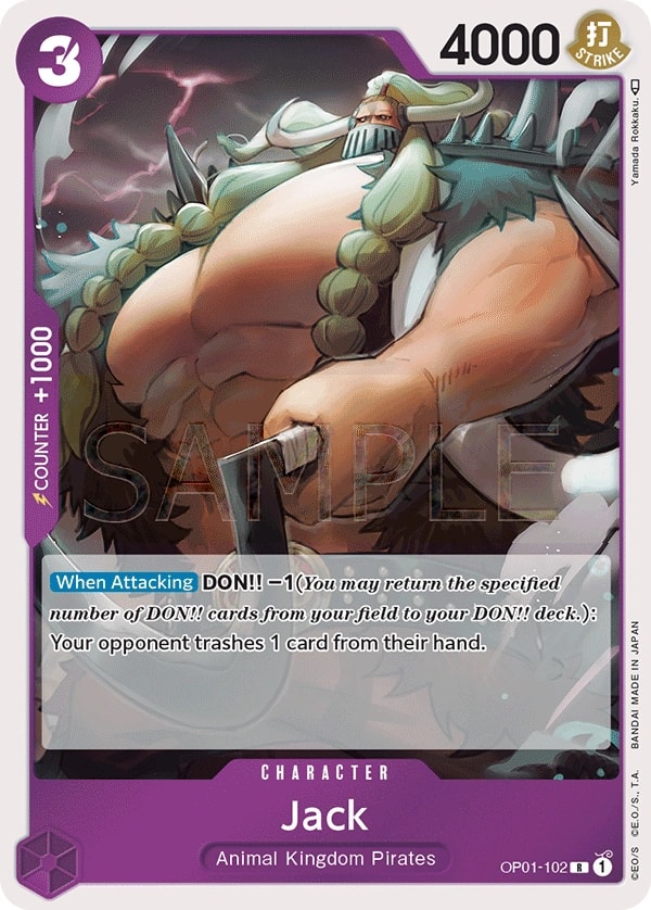 Jack (OP01-102) — Rare One Piece card