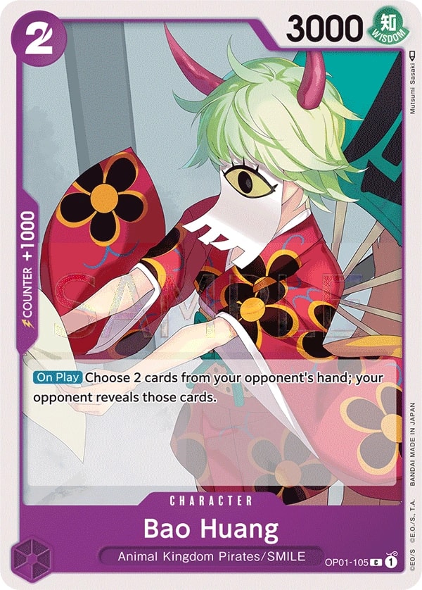 Bao Huang (OP01-105) — Common One Piece card