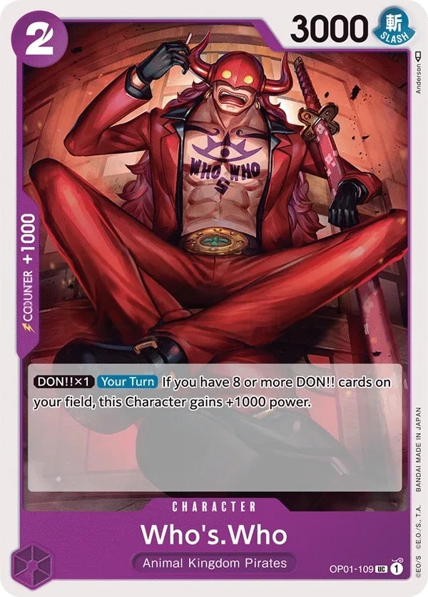 Who's.Who (OP01-109) — Uncommon One Piece card