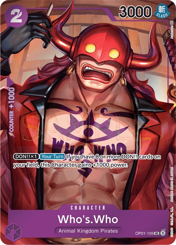 Who's.Who (109) (Box Topper) One Piece card