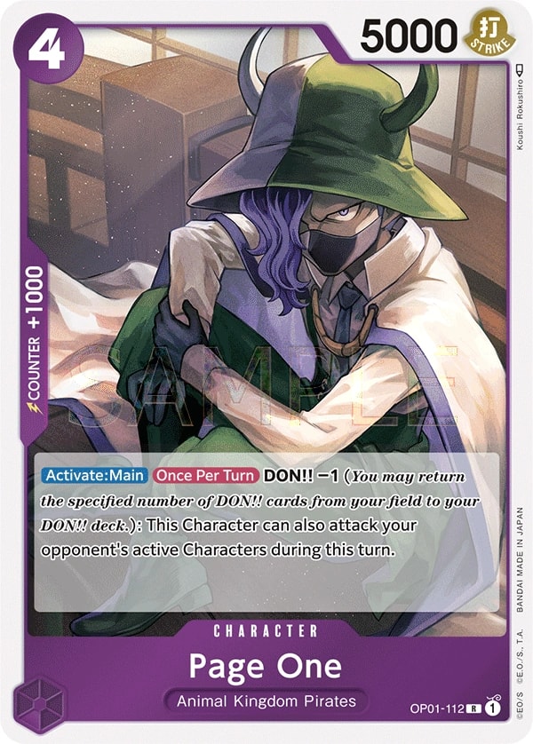 Page One (OP01-112) — Rare One Piece card