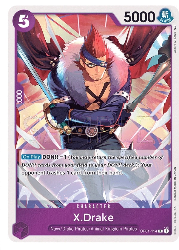 X.Drake (OP01-114) — Rare One Piece card
