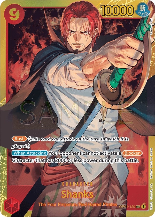 Shanks OP01-120 One Piece card