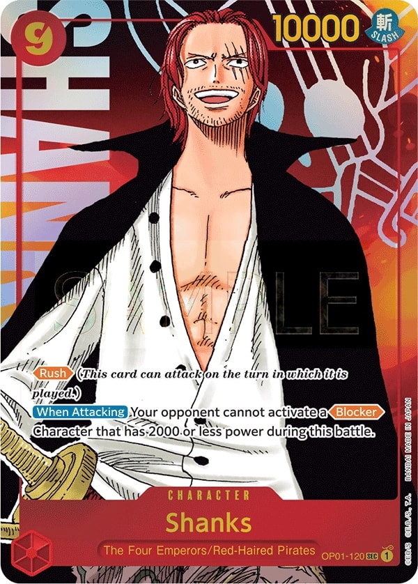 Shanks (120) (Parallel) One Piece card
