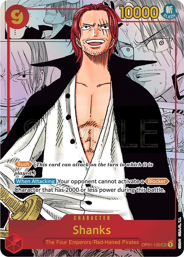 Shanks (120) (Parallel) One Piece card