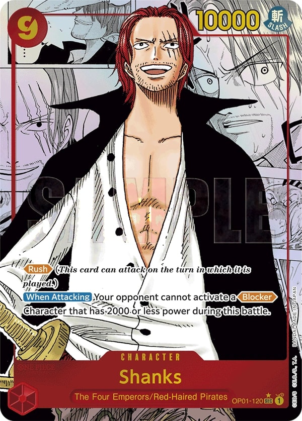 Shanks (120) (Manga) One Piece card