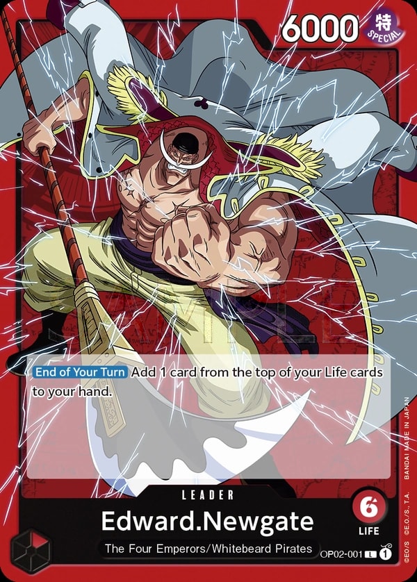 Edward.Newgate OP02-001 One Piece leader card